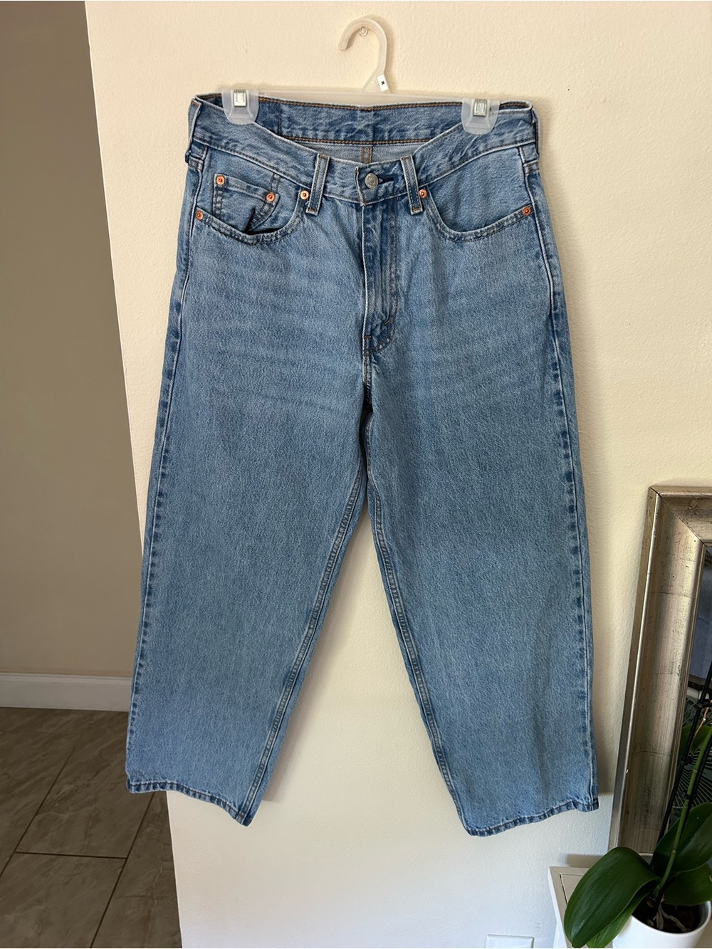 Levi’s 578 light med wash 100% cotton loose baggy 90’s jeans 29” unisex - Picture 2 of 14
